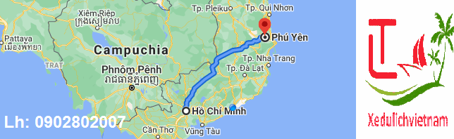 Bản đồ Chỉ đường đi Phú yên