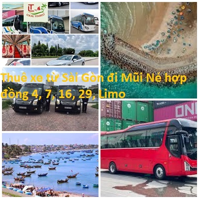 Thuê Xe Từ Sài Gòn đi Mũi Né Hợp đồng 4, 7, 16, 29, Limo