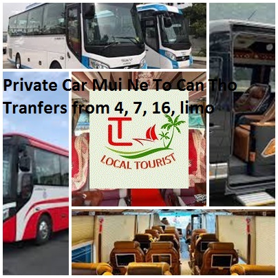 Private Car Mui Ne To Can Tho Tranfers from 4, 7, 16, limo Private Car Mui Ne To Can Tho Tranfers From 4, 7, 16, Limo