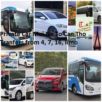Private Car Mui Ne To Can Tho Tranfers from 4, 7, 16, limo Private Car Mui Ne To Can Tho Tranfers From 4, 7, 16, Limo