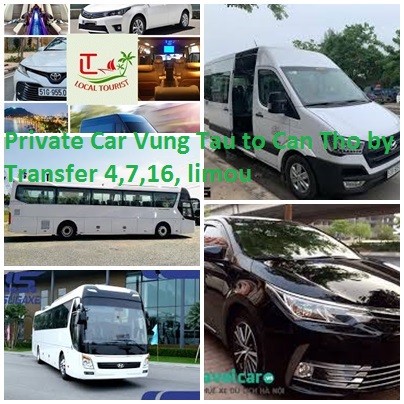 Private Car Vung Tau to Can Tho by Transfer 4,7,16, limou Private Car Vung Tau To Can Tho By Transfer 4,7,16, Limou