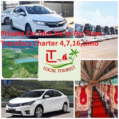 Private Car Mui Ne to Ho Tram Transfers Charter 4,7,16,Limo Private Car Mui Ne To Ho Tram Transfers Charter 4,7,16,limo