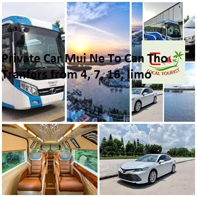 Private Car Mui Ne To Can Tho Tranfers From 4, 7, 16, Limo