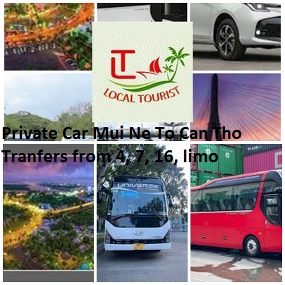 Private Car Mui Ne To Can Tho Tranfers from 4, 7, 16, limo Private Car Mui Ne To Can Tho Tranfers From 4, 7, 16, Limo