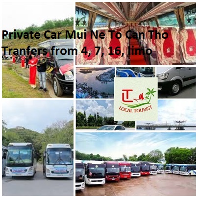 Private Car Mui Ne To Can Tho Tranfers from 4, 7, 16, limo Private Car Mui Ne To Can Tho Tranfers From 4, 7, 16, Limo
