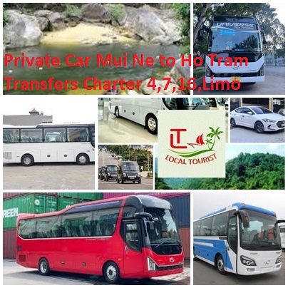 Private Car Mui Ne to Ho Tram Transfers Charter 4,7,16,Limo Private Car Mui Ne To Ho Tram Transfers Charter 4,7,16,limo