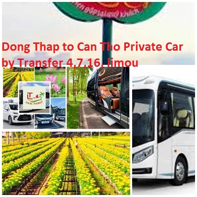 Dong Thap To Can Tho Private Car By Transfer 4,7,16, Limou