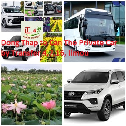 Dong Thap To Can Tho Private Car By Transfer 4,7,16, Limou