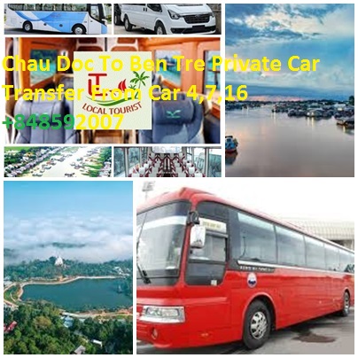Chau Doc To Ben Tre Private Car Transfer From Car 4,7,16