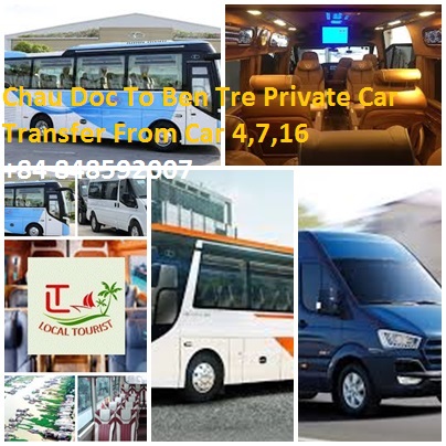 Chau Doc To Ben Tre Private Car Transfer From Car 4,7,16