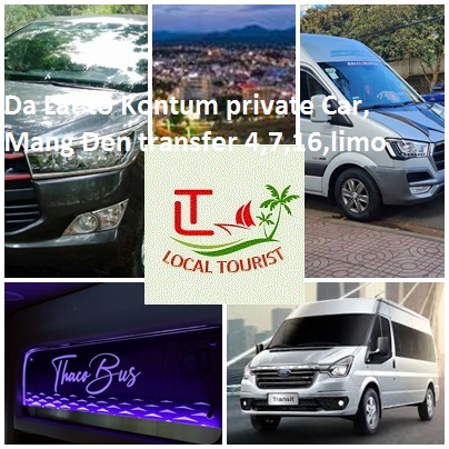 Da Lat To Kontum Private Car, Mang Den Transfer 4,7,16,limo