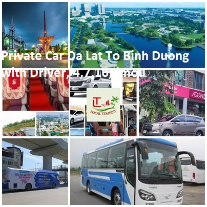 Private Car Da Lat To Binh Duong With Driver, 4,7,16,limou