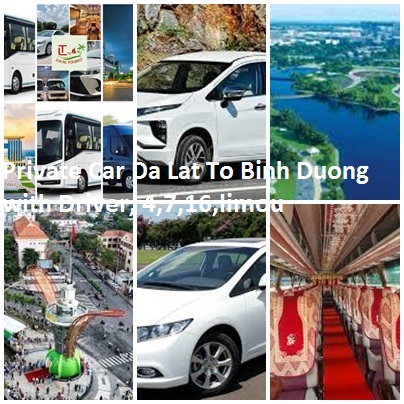 Private Car Da Lat To Binh Duong With Driver, 4,7,16,limou