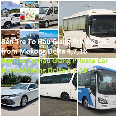 Ben Tre To Hau Giang Private Car From Mekong Delta 4,7,16