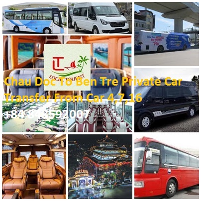Chau Doc To Ben Tre Private Car Transfer From Car 4,7,16