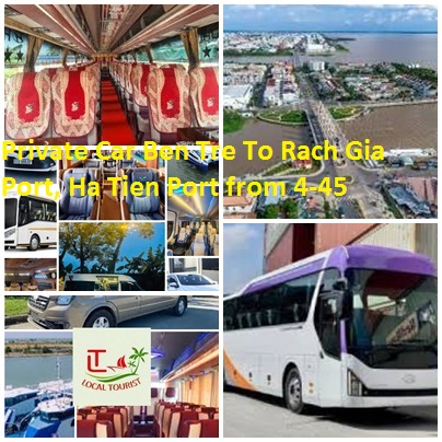 Private Car Ben Tre To Rach Gia Port, Ha Tien Port From 4 45