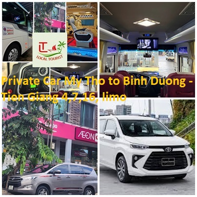 Private Car My Tho To Binh Duong Tien Giang 4,7,16, Limo