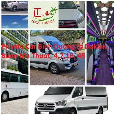 Private Car Binh Duong To Daklak, Buon Ma Thuot, 4,7,16, 45
