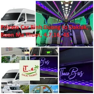 Private Car Binh Duong To Daklak, Buon Ma Thuot, 4,7,16, 45