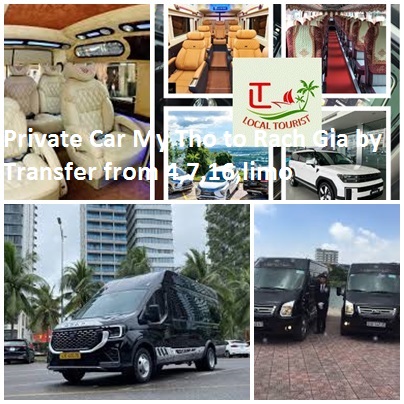 Private Car My Tho To Rach Gia By Transfer From 4,7,16,limo