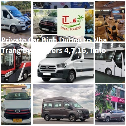 Private Car Binh Duong To Nha Trang By Tranfers 4,7,16, Limo