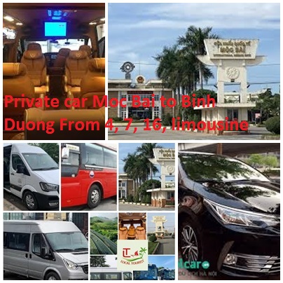 Private car Moc Bai to Binh Duong From 4, 7, 16, limousine Private Car Moc Bai To Binh Duong From 4, 7, 16, Limousine