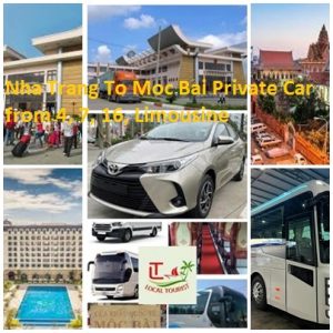 Nha Trang To Moc Bai Private Car From 4, 7, 16, Limousine