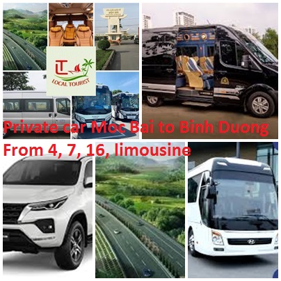 Private car Moc Bai to Binh Duong From 4, 7, 16, limousine Private Car Moc Bai To Binh Duong From 4, 7, 16, Limousine