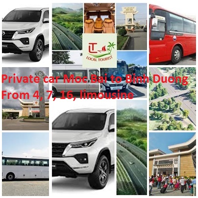 Private car Moc Bai to Binh Duong From 4, 7, 16, limousine Private Car Moc Bai To Binh Duong From 4, 7, 16, Limousine