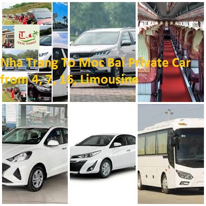 Nha Trang To Moc Bai Private Car From 4, 7, 16, Limousine