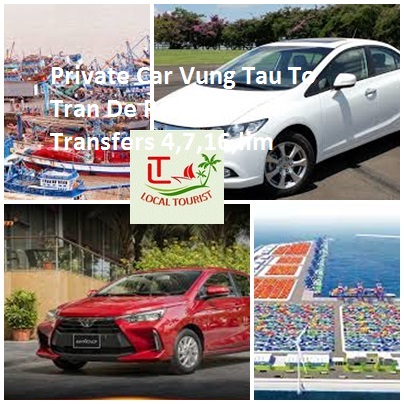 Private Car Vung Tau To Tran De Port By Transfers 4,7,16,lim