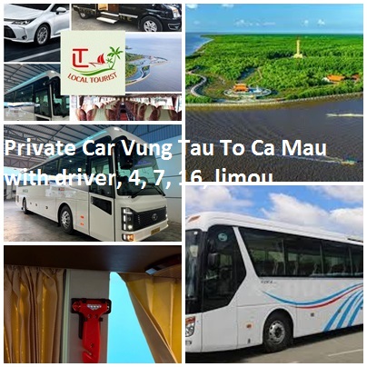 Private Car Vung Tau To Ca Mau With Driver, 4, 7, 16, Limou
