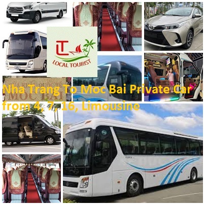 Nha Trang To Moc Bai Private Car From 4, 7, 16, Limousine