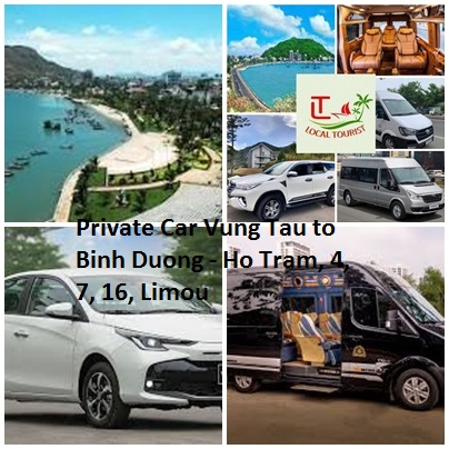 Private Car Vung Tau To Binh Duong Ho Tram, 4, 7, 16, Limou