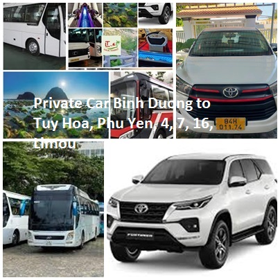 Private Car Binh Duong To Tuy Hoa, Phu Yen, 4, 7, 16, Limou