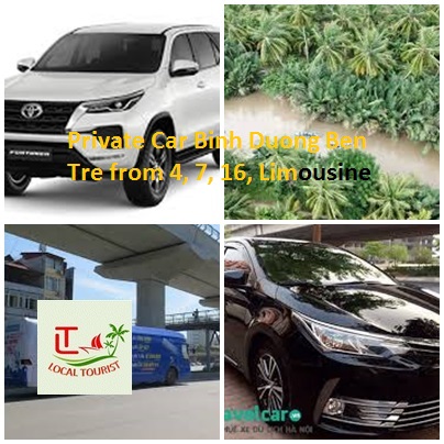 Private Car Binh Duong Ben Tre From 4, 7, 16, Limousine