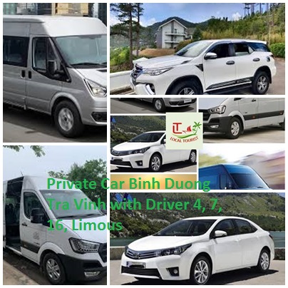 Private Car Binh Duong Tra Vinh With Driver 4, 7, 16, Limous