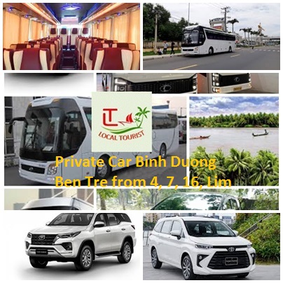 Private Car Binh Duong Ben Tre From 4, 7, 16, Limousine