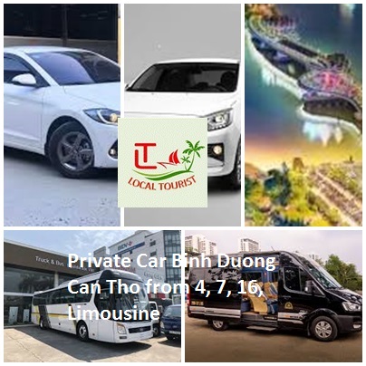 Private Car Binh Duong Can Tho From 4, 7, 16, Limousine