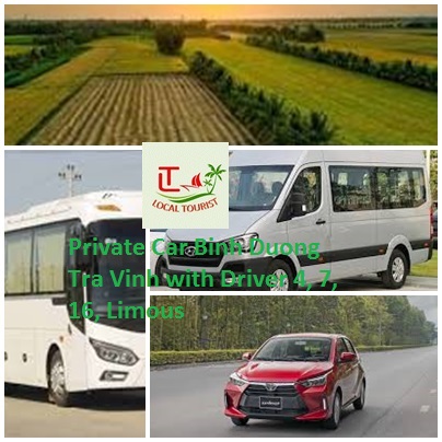 Private Car Binh Duong Tra Vinh With Driver 4, 7, 16, Limous