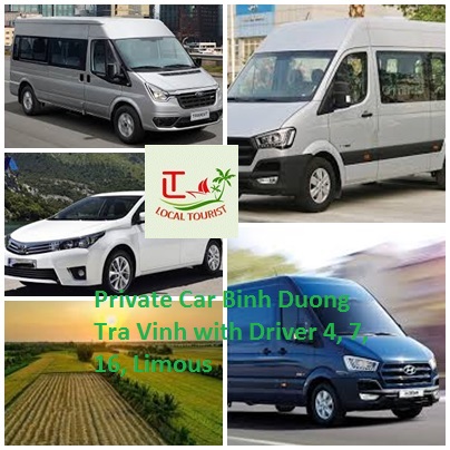 Private Car Binh Duong Tra Vinh With Driver 4, 7, 16, Limous