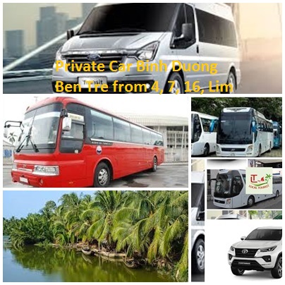 Private Car Binh Duong Ben Tre From 4, 7, 16, Limousine