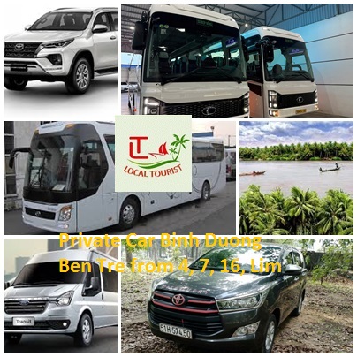 Private Car Binh Duong Ben Tre From 4, 7, 16, Limousine