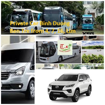 Private Car Binh Duong Ben Tre From 4, 7, 16, Limousine