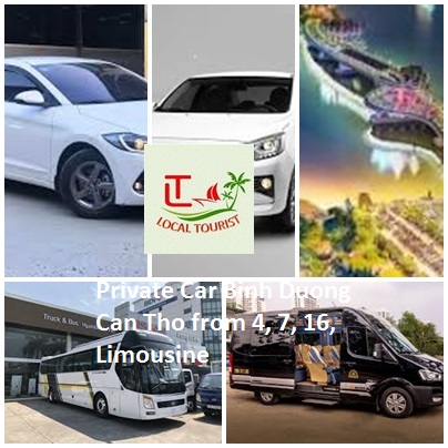Private Car Binh Duong Can Tho From 4, 7, 16, Limousine