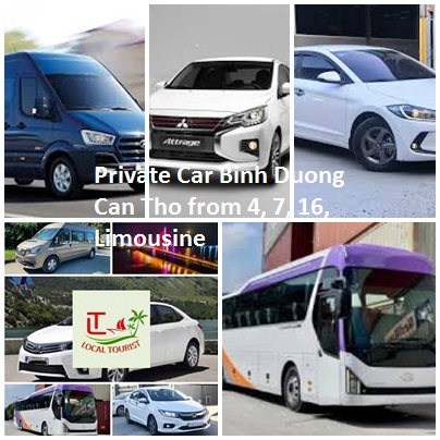 Private Car Binh Duong Can Tho From 4, 7, 16, Limousine
