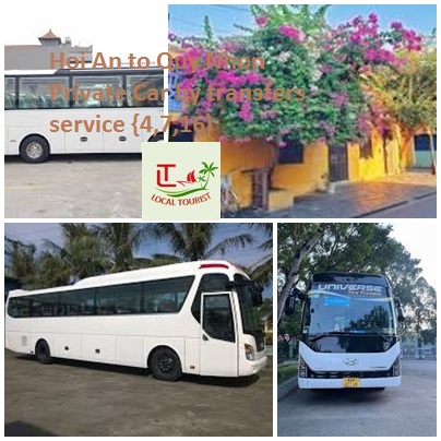 Hoi An To Quy Nhon Private Car By Transfers Service {4,7,16)