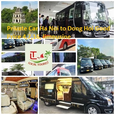 Private Car Ha Noi To Dong Hoi Good Price 4,7,16, Limousine