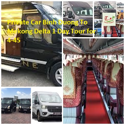 Private Car Binh Duong To Mekong Delta 1 Day Tour for 4-45 Private Car Binh Duong To Mekong Delta 1 Day Tour For 4 45