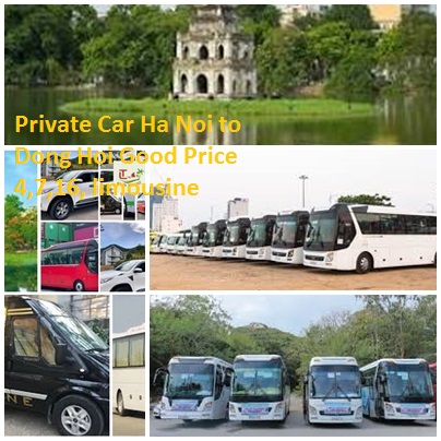 Private Car Ha Noi To Dong Hoi Good Price 4,7,16, Limousine